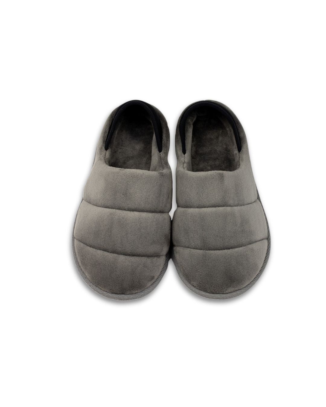 Papuci de casă velur matlasat Grey