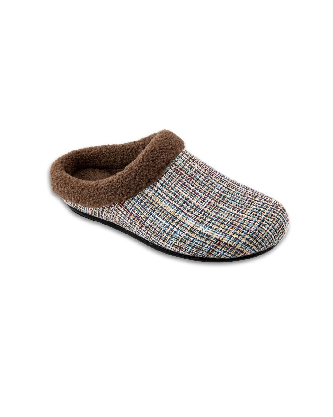 Papuci de dama cu guler din blana