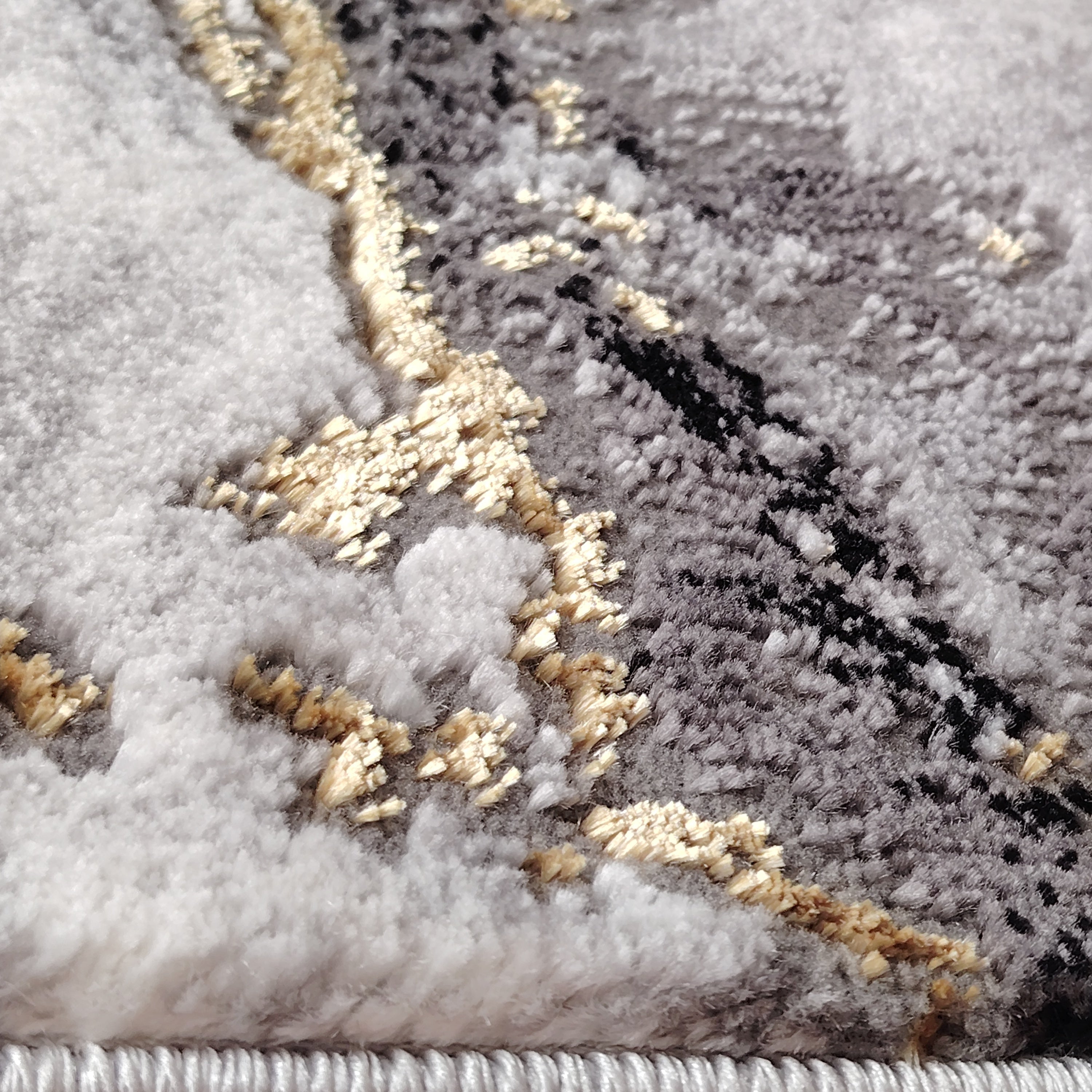 Covor Modern Ege, gri/negru