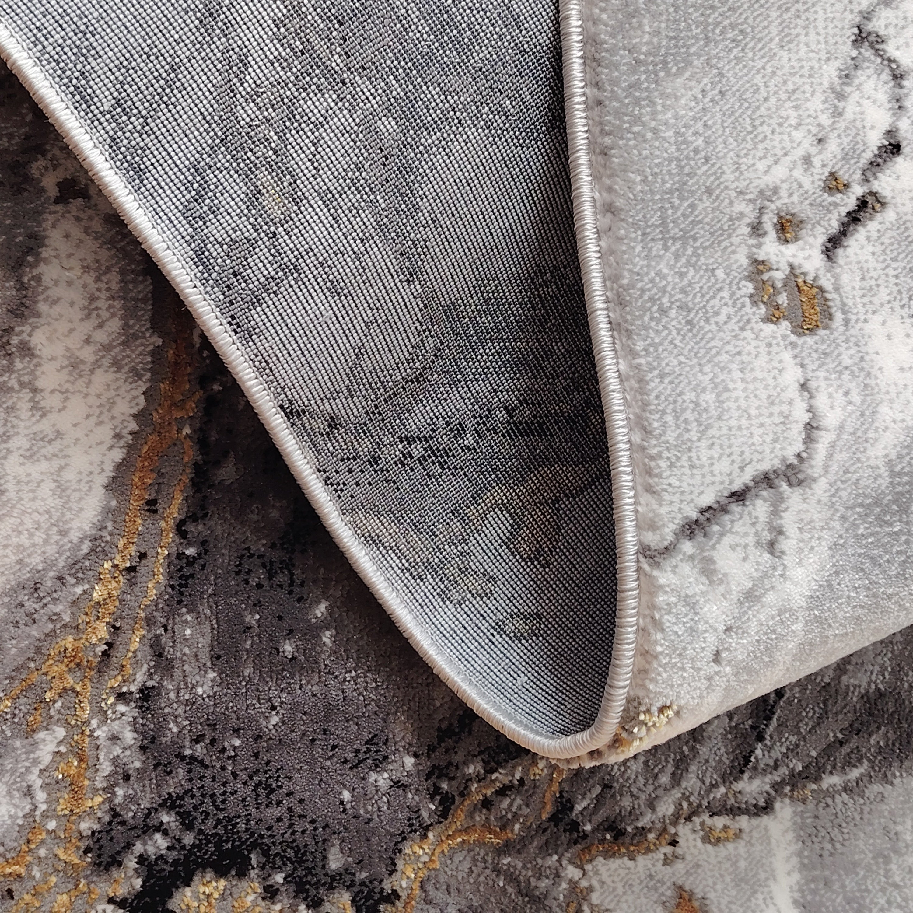 Covor Modern Ege, gri/negru