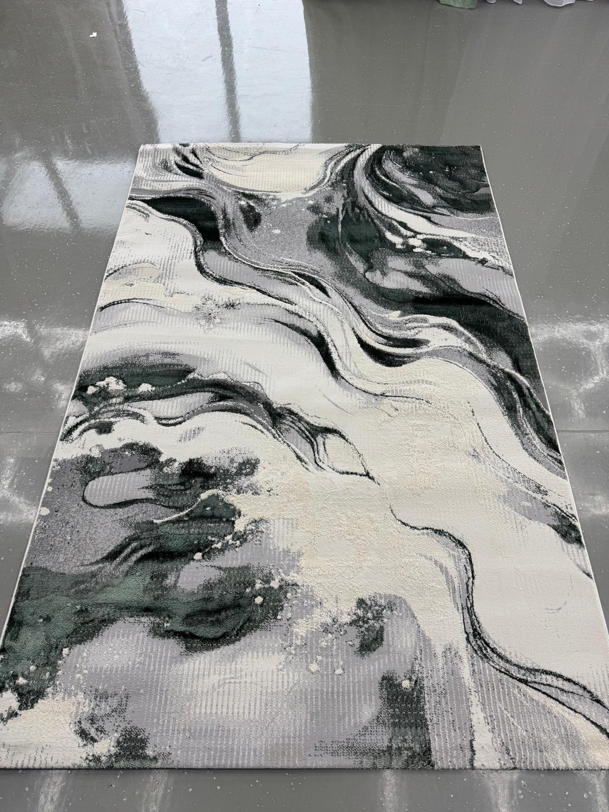 Covor Modern Sena, verde smarald