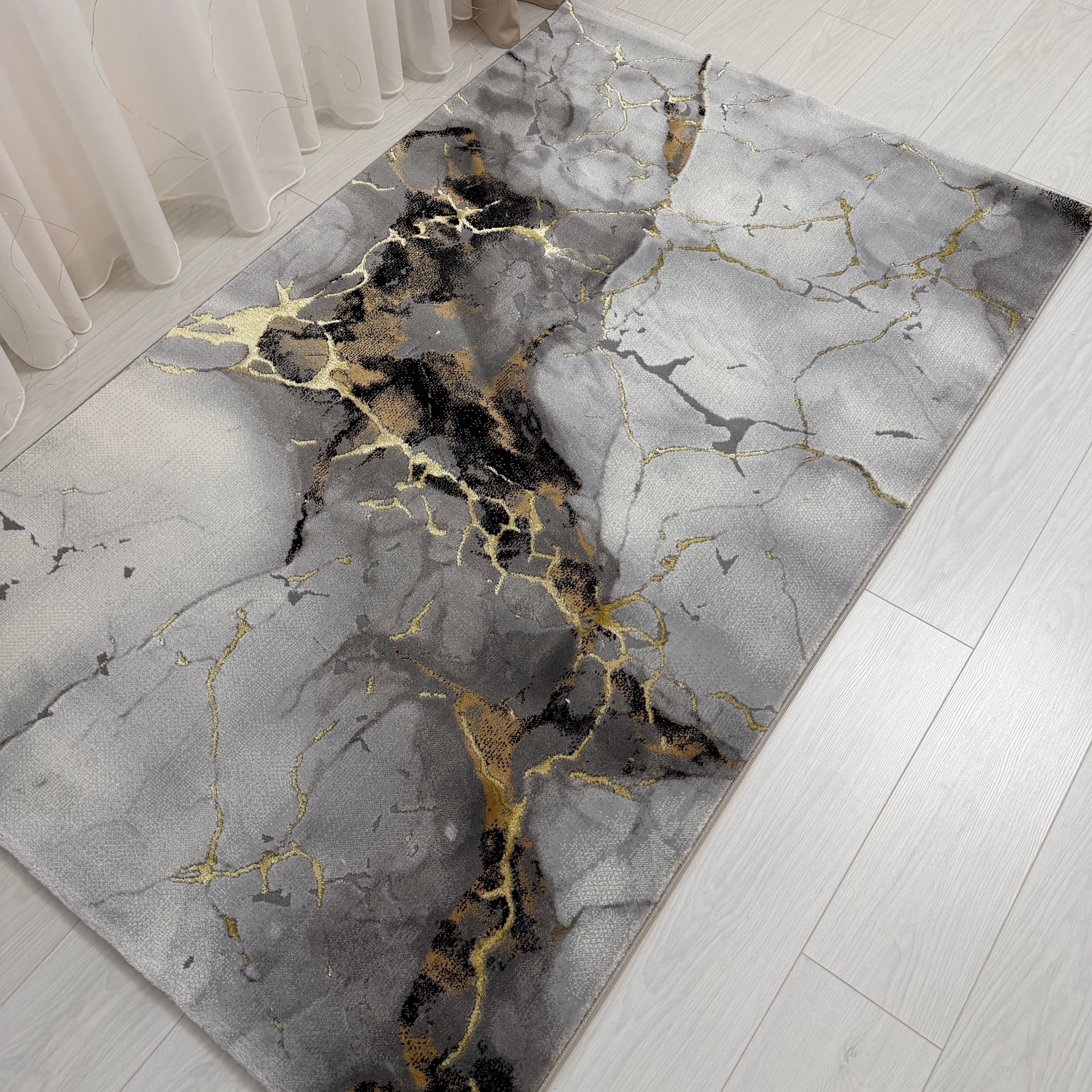 Covor Modern Bella, negru - EmaCarpets