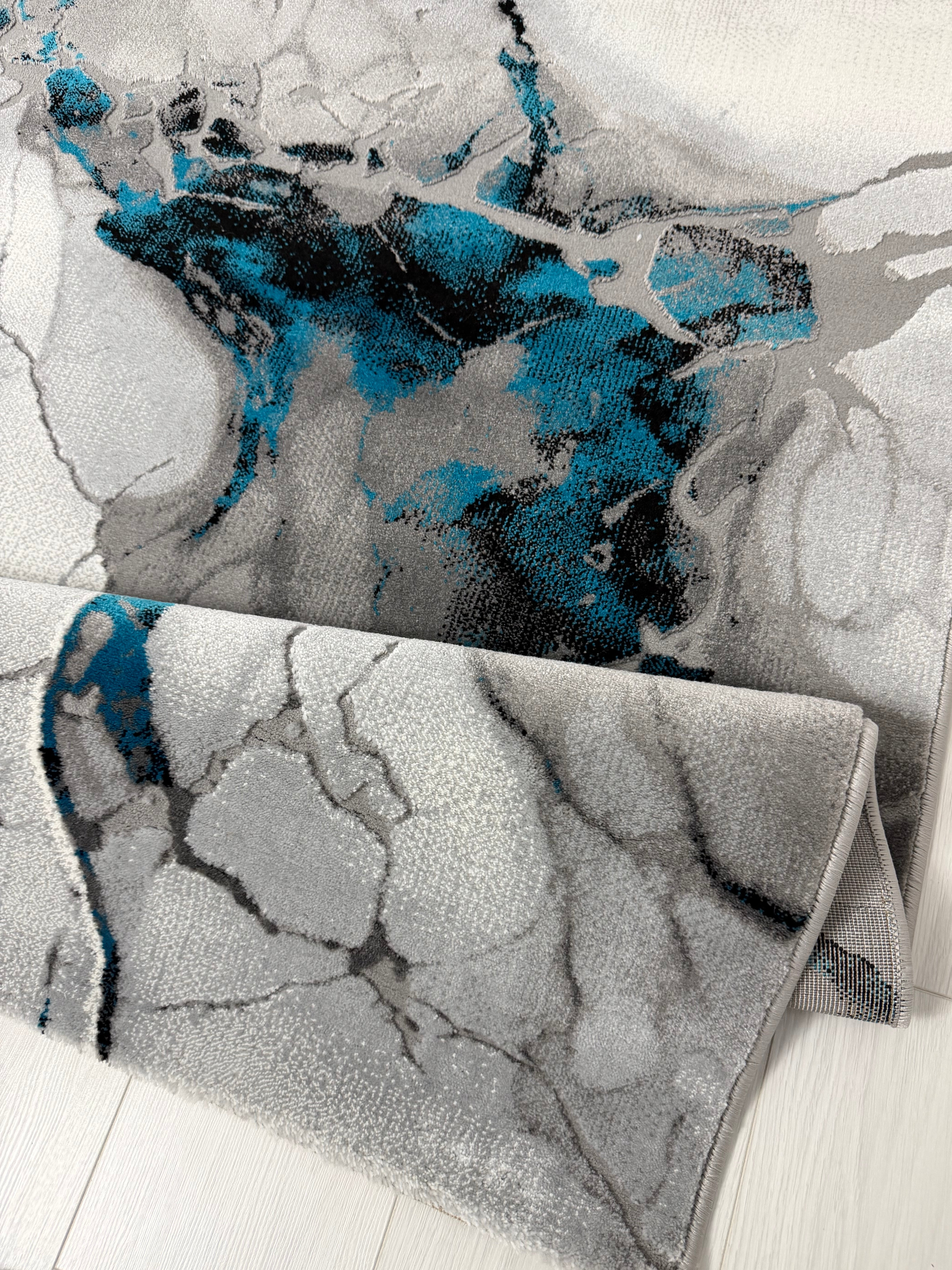 Covor Modern Bella,turcoaz - EmaCarpets