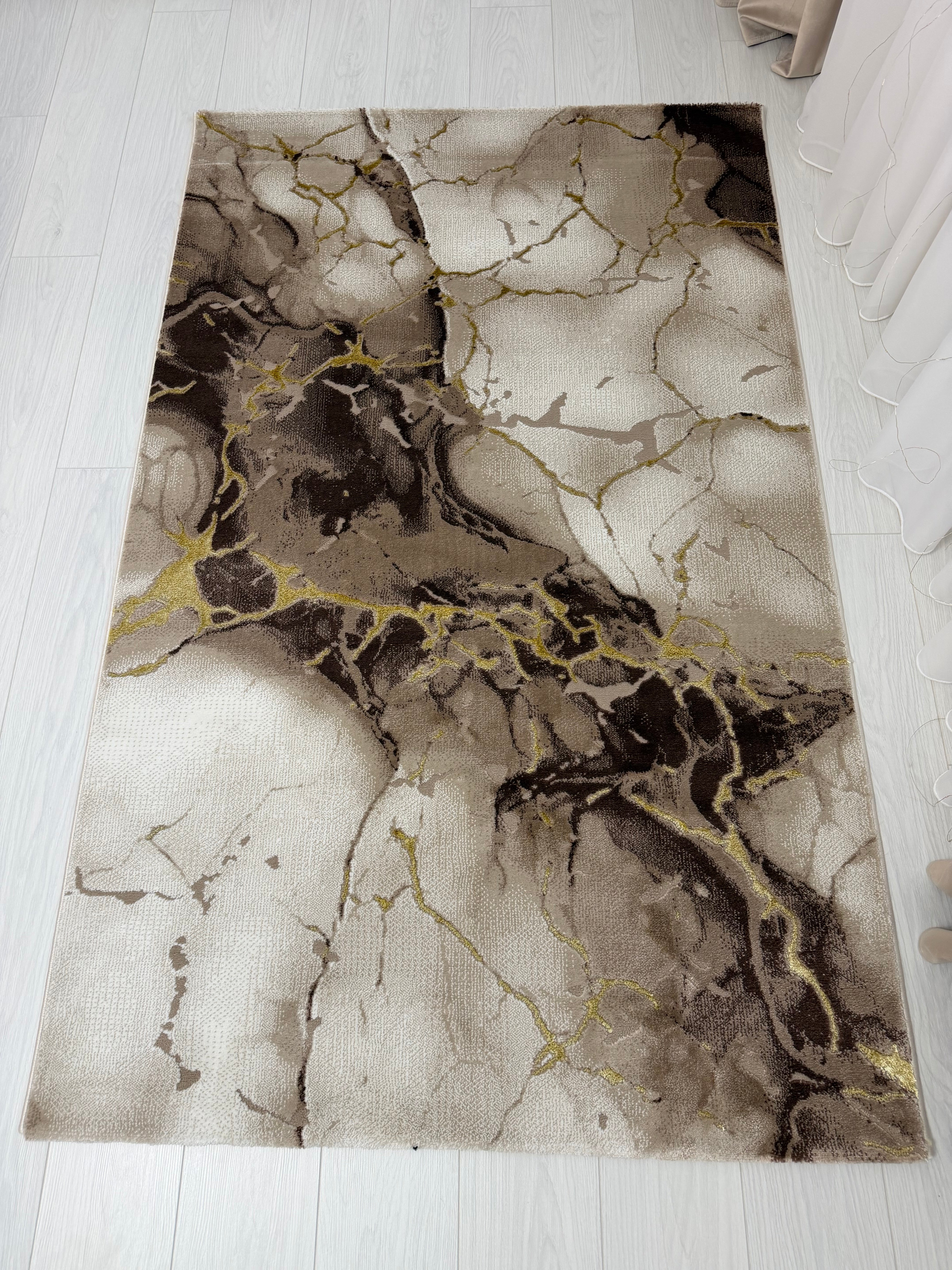 Covor Modern Bella, beige/auriu - EmaCarpets