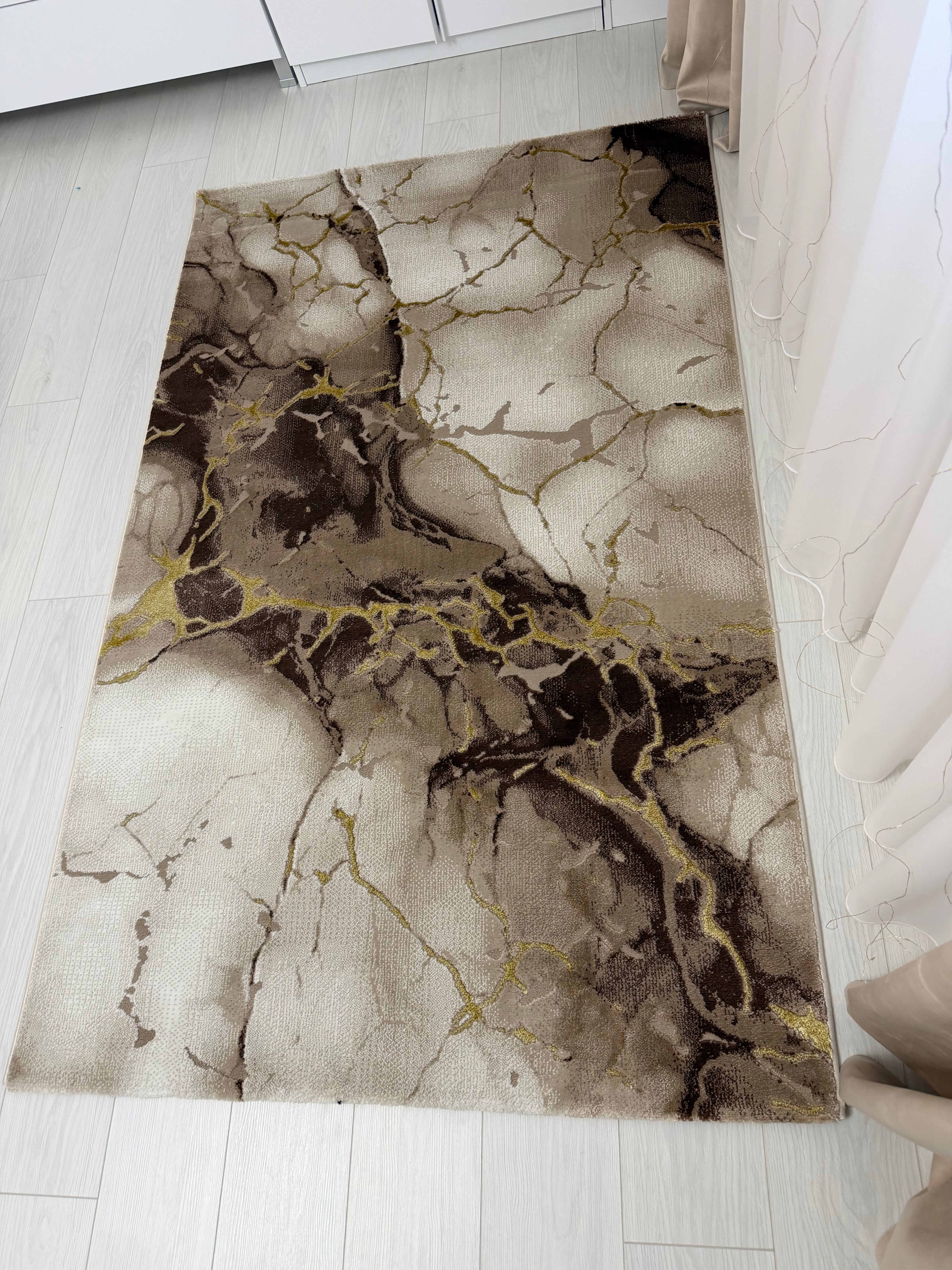 Covor Modern Bella, beige/auriu - EmaCarpets