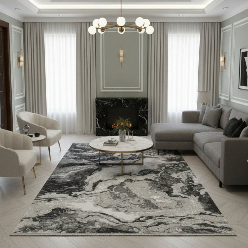 Covor Modern Infinity, grey - EmaCarpets