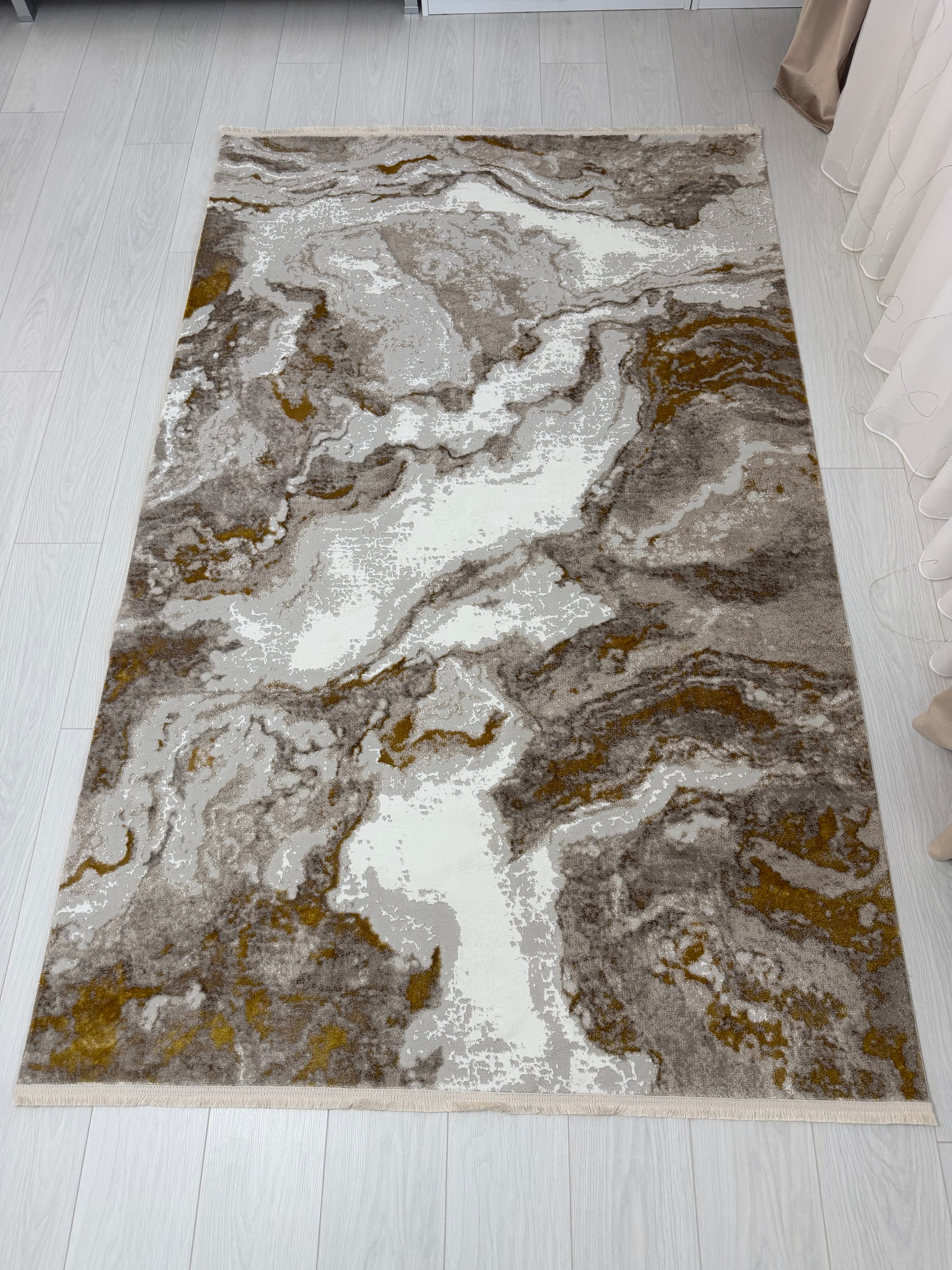 Covor Modern Infinity, yellow - EmaCarpets