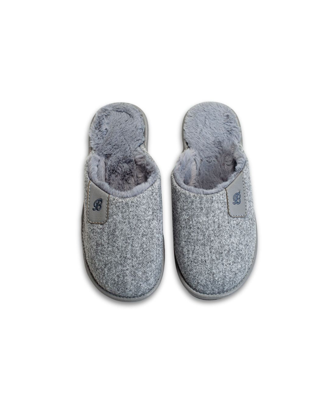 Papuci de casă Grey Eco Fur