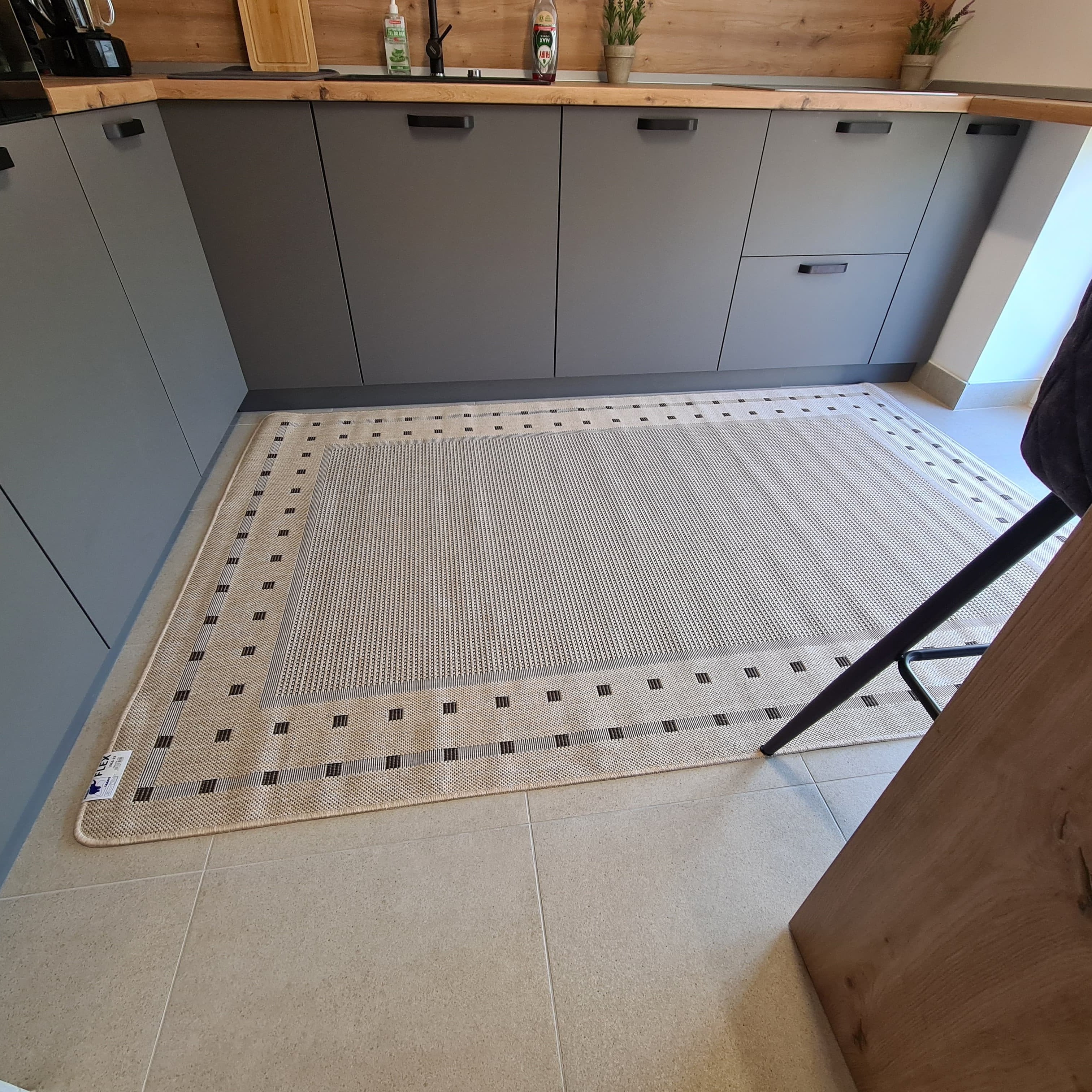 Covor antiderapant Flex, crem-Ema Carpets