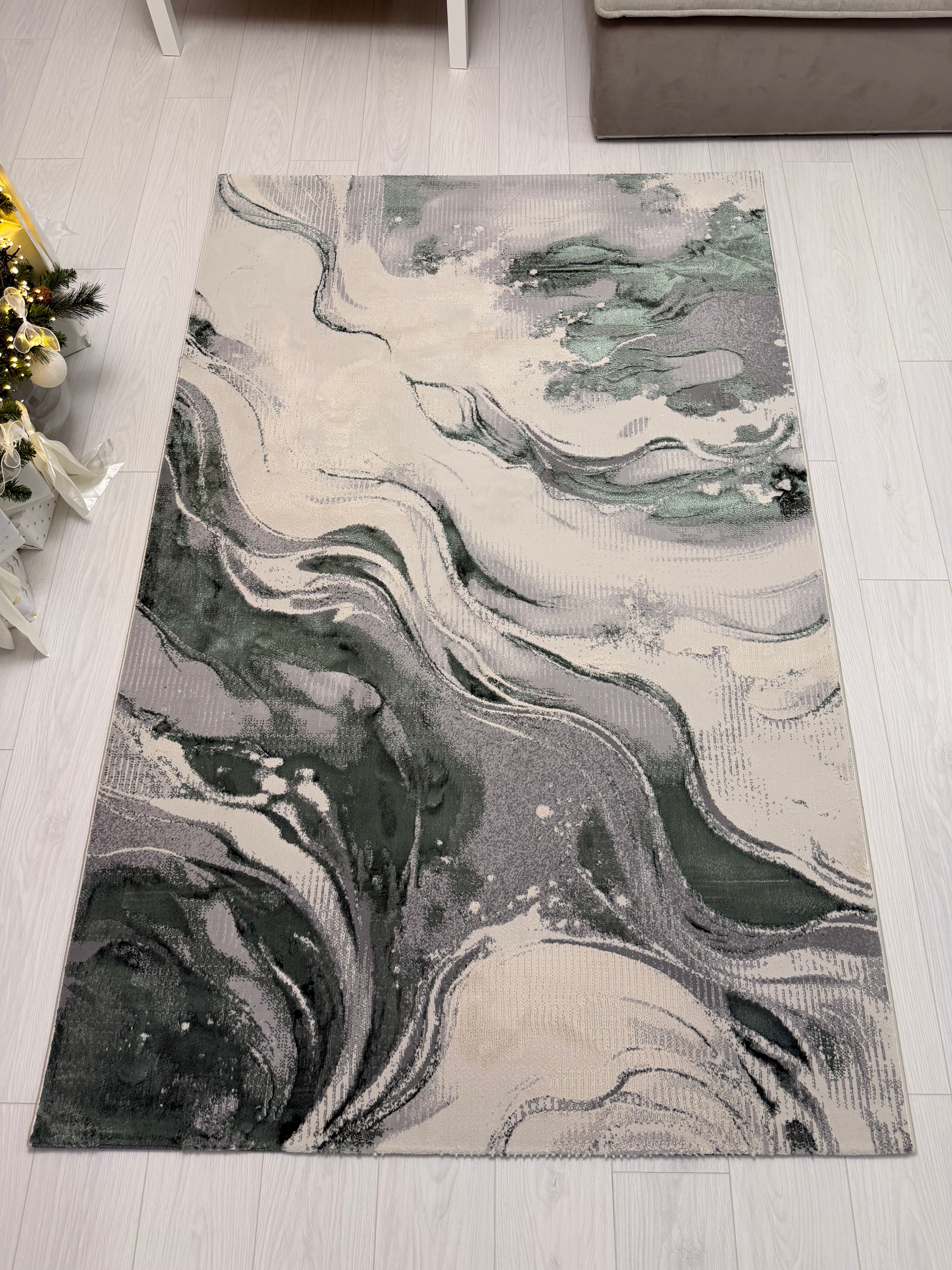 Covor Modern Sena Smarald - EmaCarpets