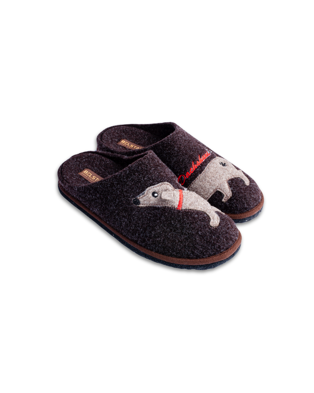 Papuci de casă cu broderie Teckel