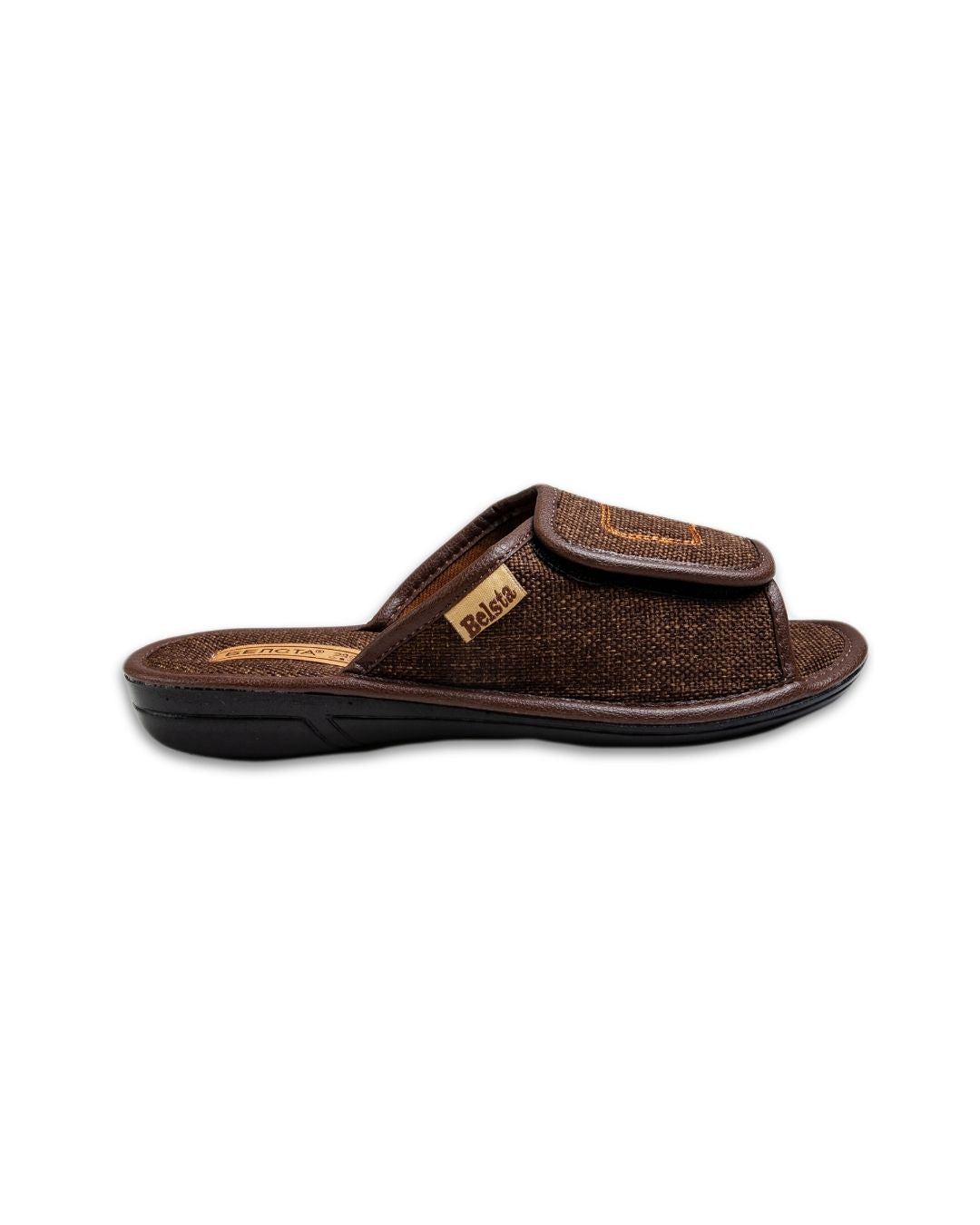 Papuci de casa Velcro brown
