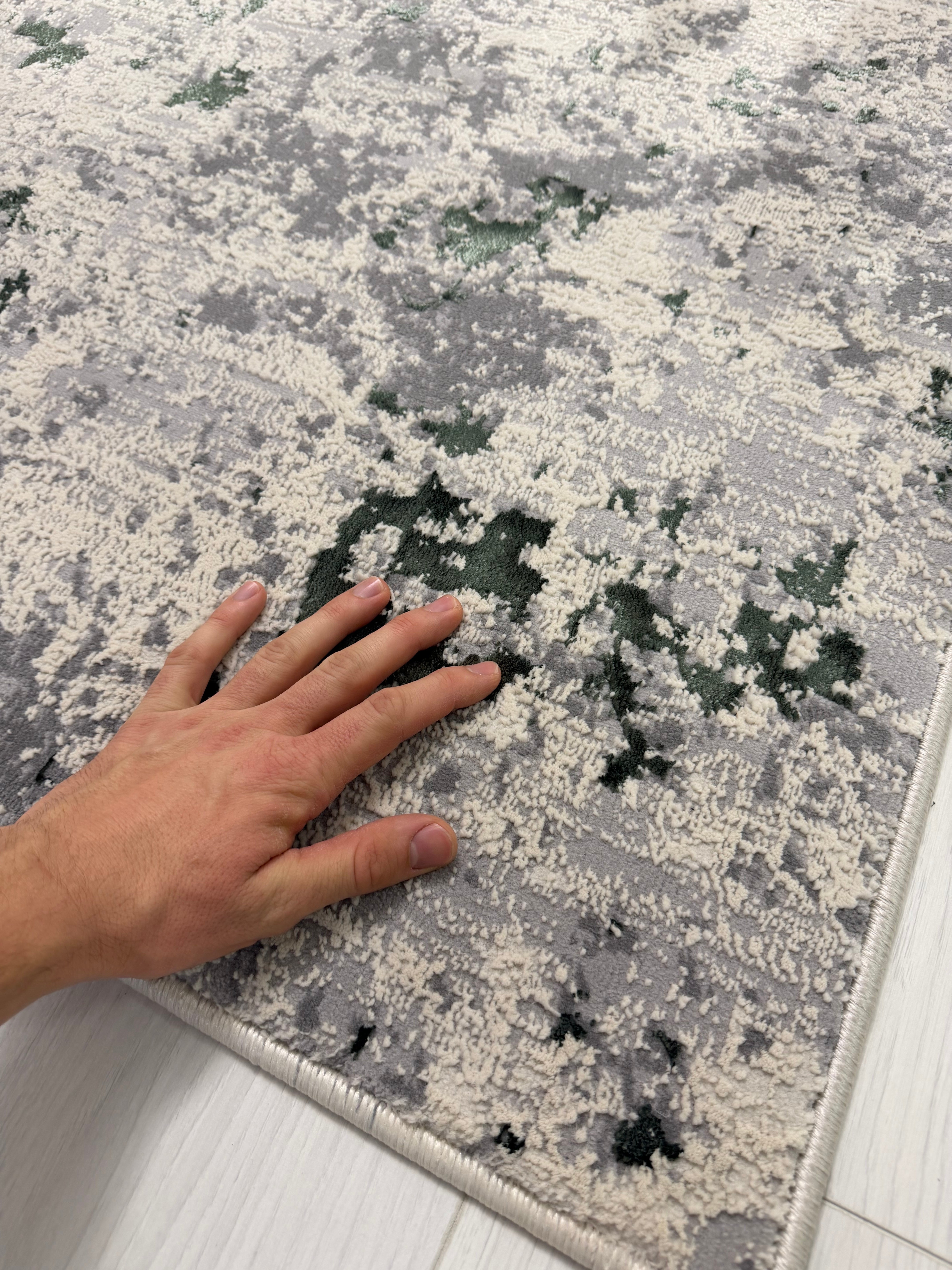 Traversa Sena smarald, latime 100 cm (surfilata) - EmaCarpets