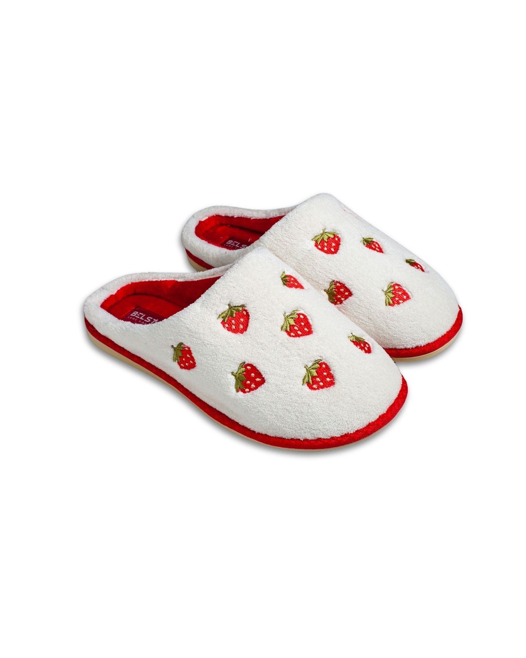 Papuci de casă din frotir alb