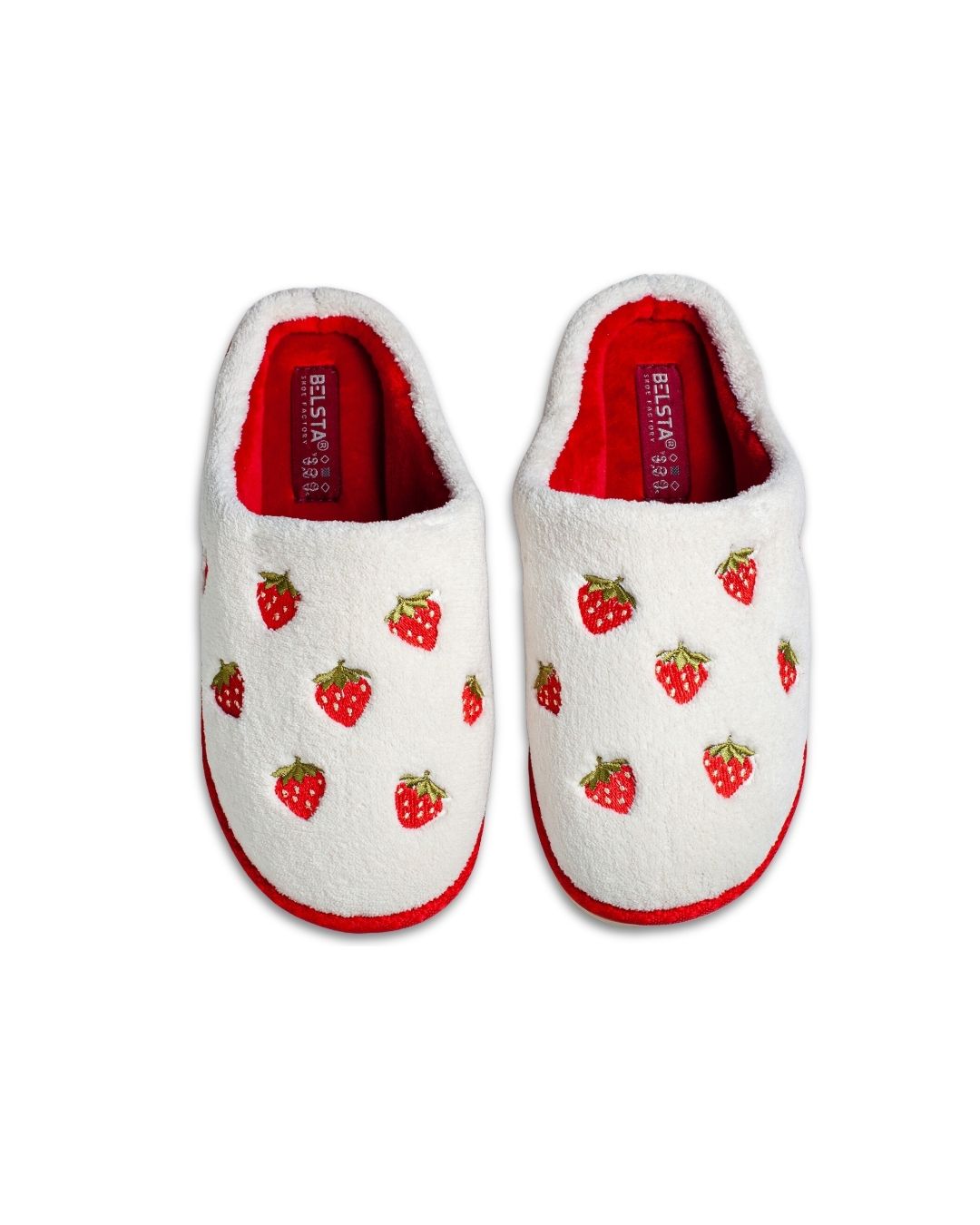 Papuci de casă din frotir alb