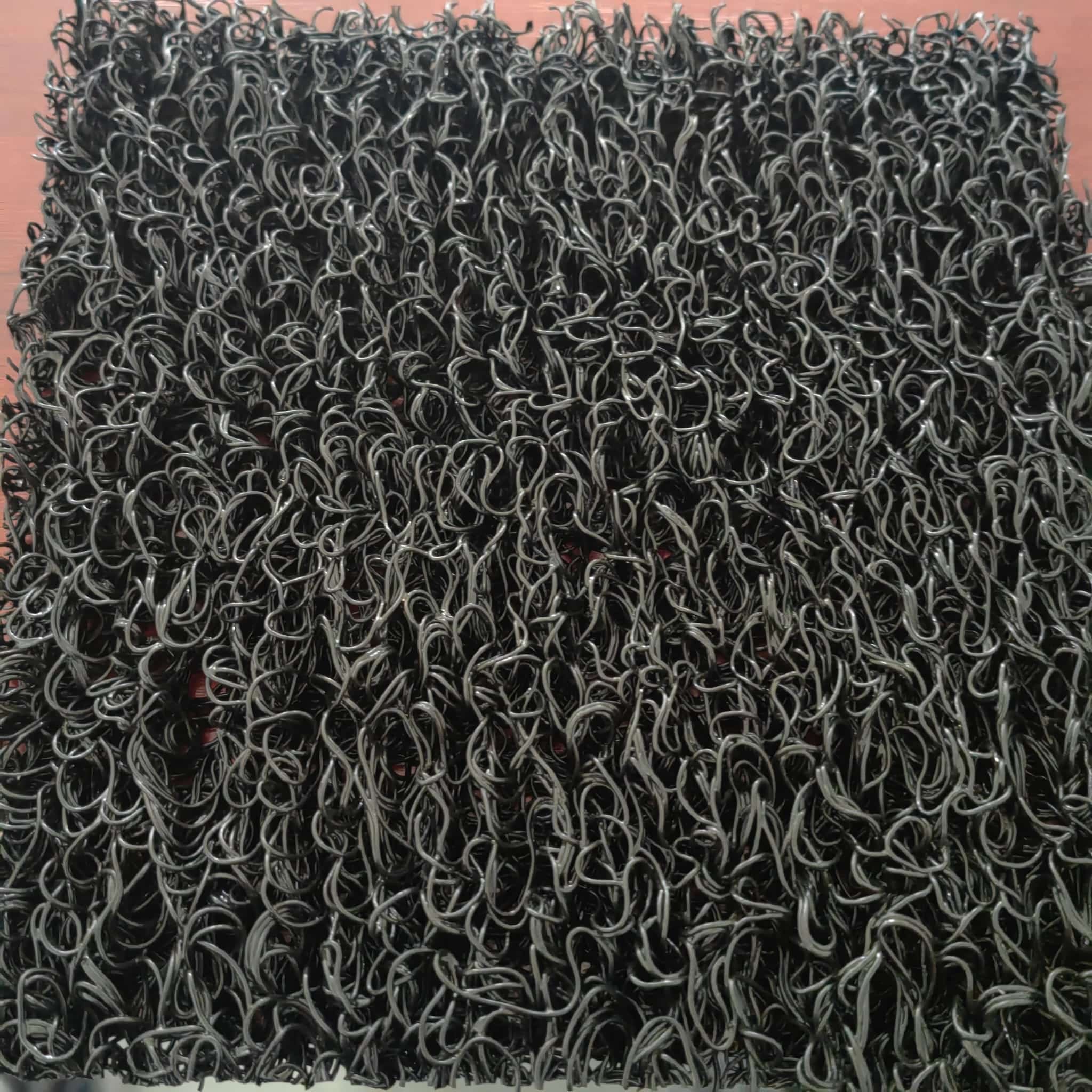 Traversa covor intrare int.si ext. Curly, negru - EmaCarpets