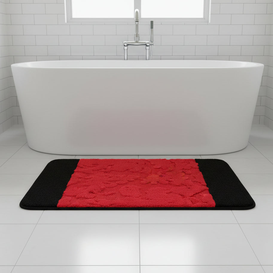Set baie 2 piese rosu 60 x 100 / 50 x 80 cm - EmaCarpets