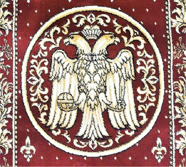 Traversa Biserica vultur, rosu, latime 60 cm (surfilata)