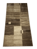 Traversa Daffi 68, bej/maro, latime 80 cm (surfilata)