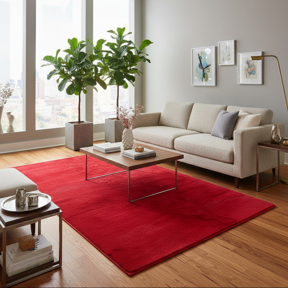 Covor Pierre Cardin, rosu, dreptunghiular - EmaCarpets